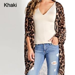 Leopard Print Kimono